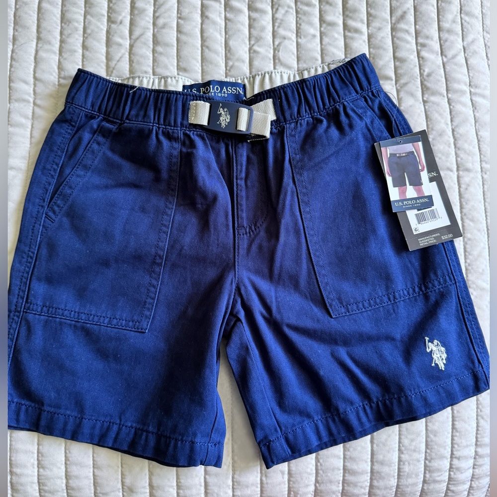 U.S. Polo Assn. Boys Buckle Shorts (NWT)